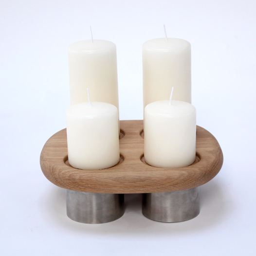 Coalesce quad candle holder